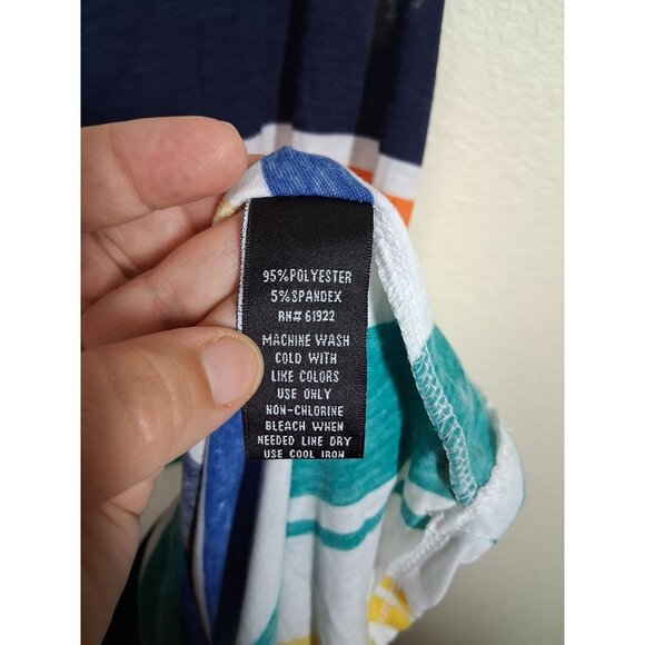 NWT Love Chelsey Dress Summer Casual Striped Beach Coverup High Low Size Medium - Picture 6 of 6